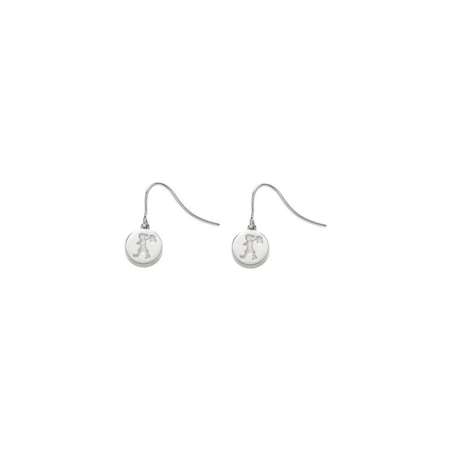 Sterling Silver Karen Walker Runaway Stamp Earrings