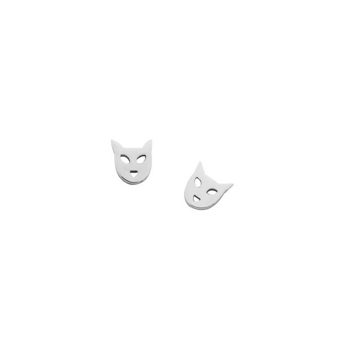 Karen Walker Sterling Silver Mini Cat Studs