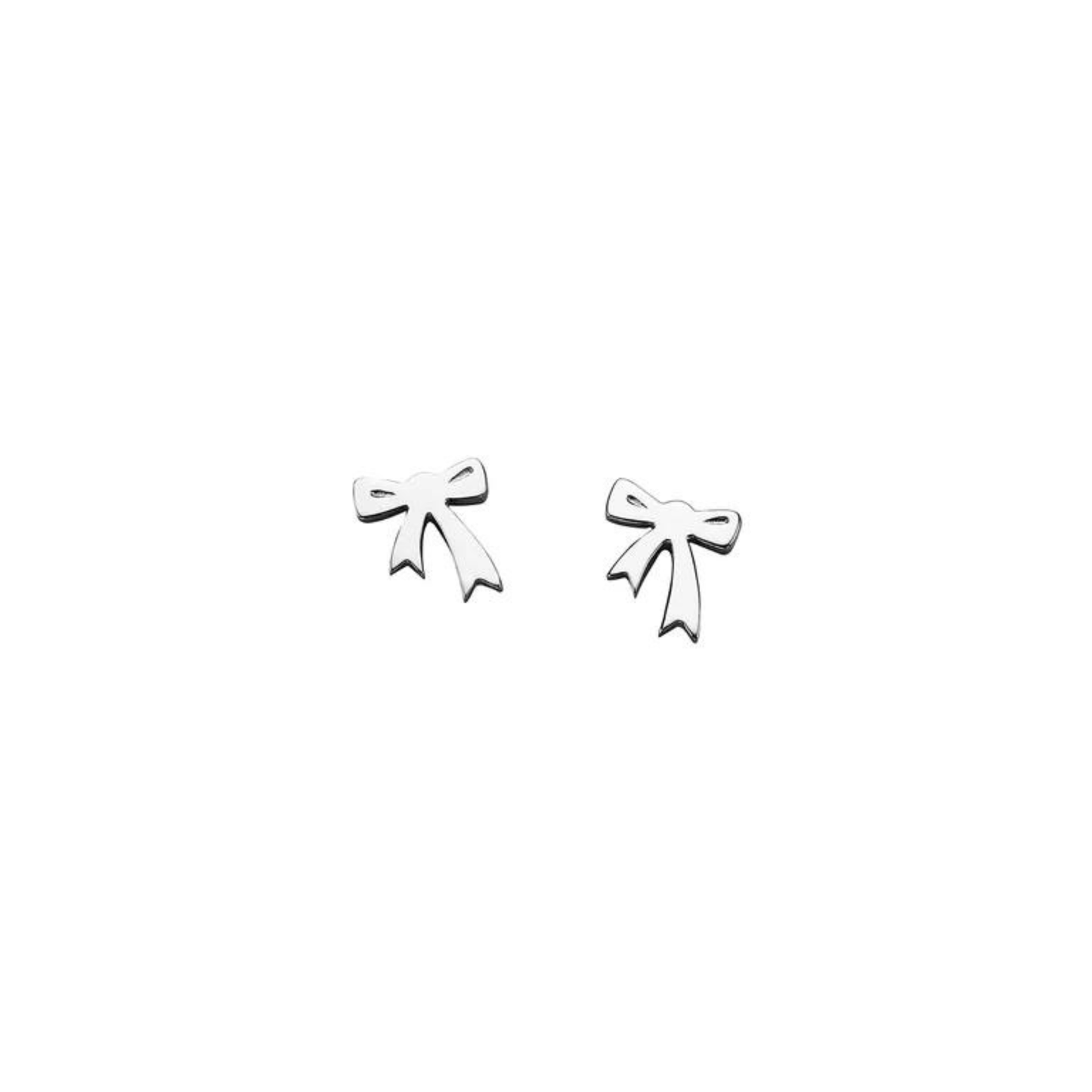 Karen Walker Sterling Silver Mini Bow Earrings