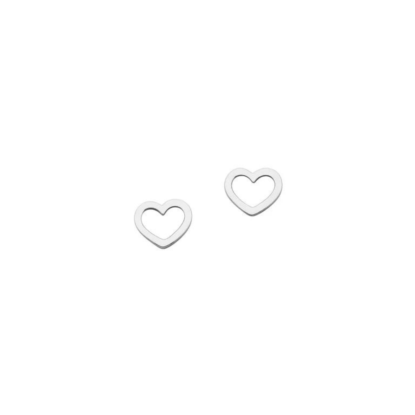 Karen Walker Sterling Silver Mini Heart Studs