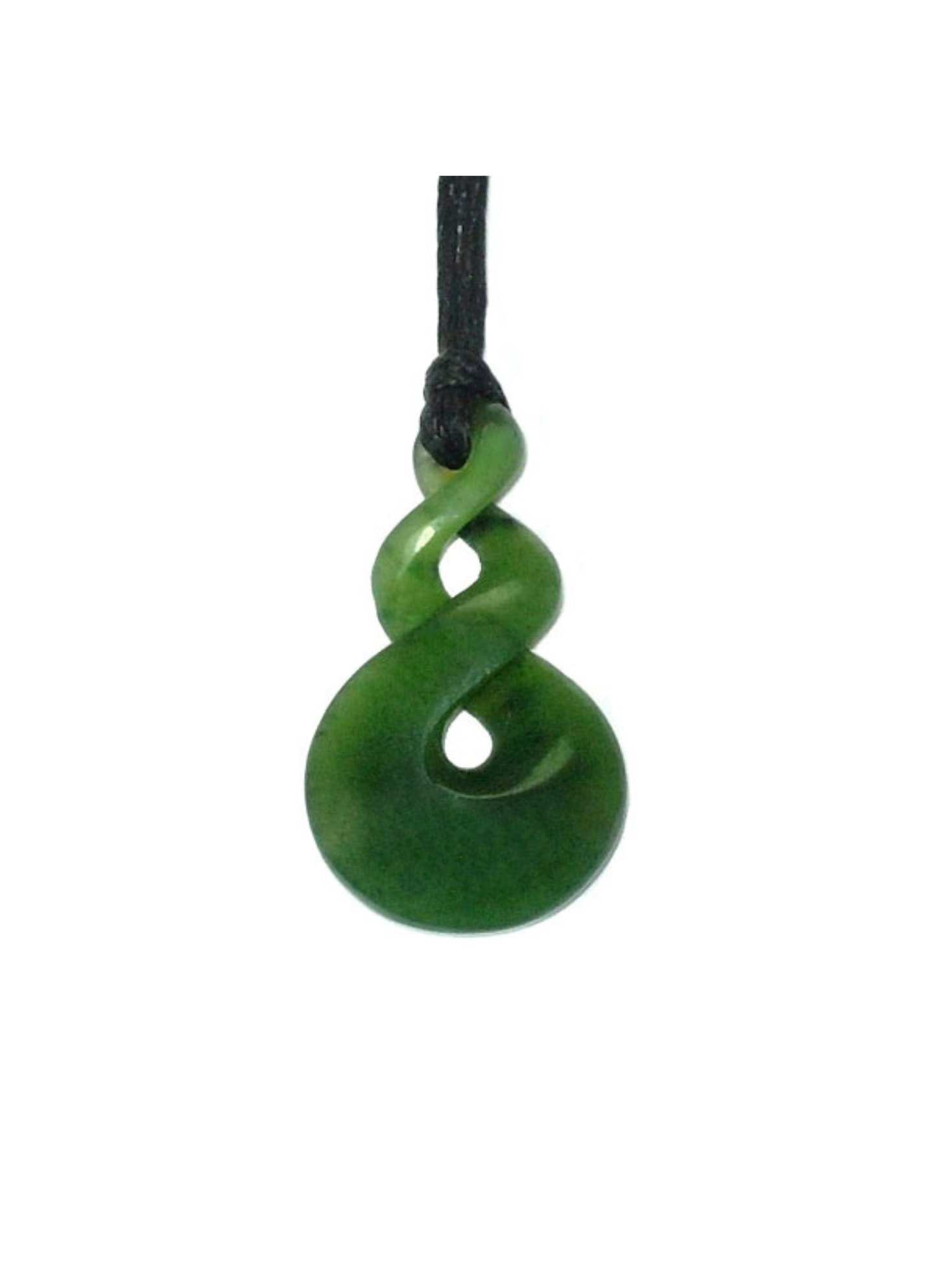 Greenstone Twist Double 25mm Pendant