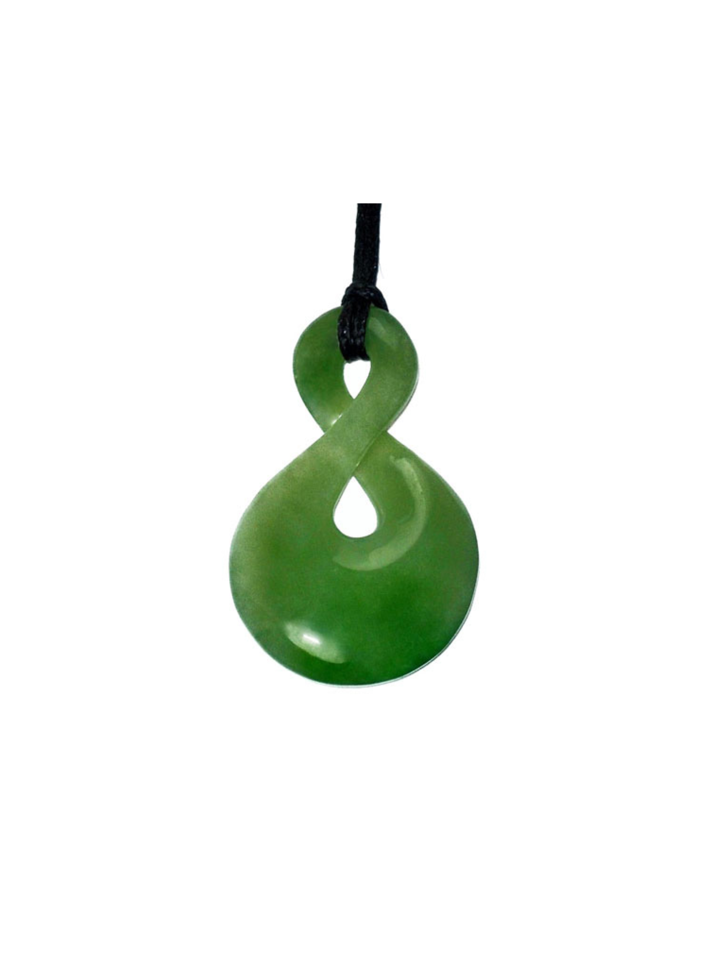 Greenstone Single Twist Pendant 32mm