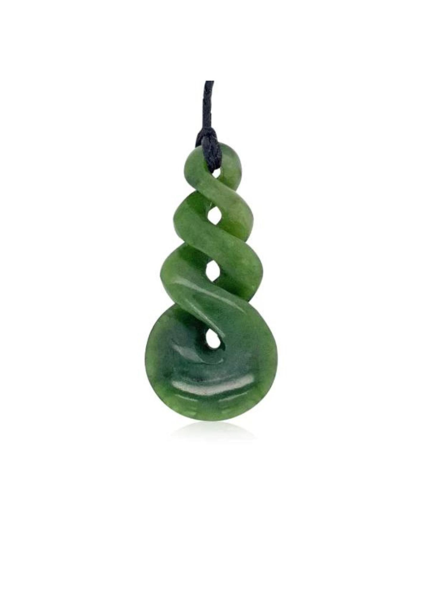 Greenstone Triple Twist Pendant 32mm