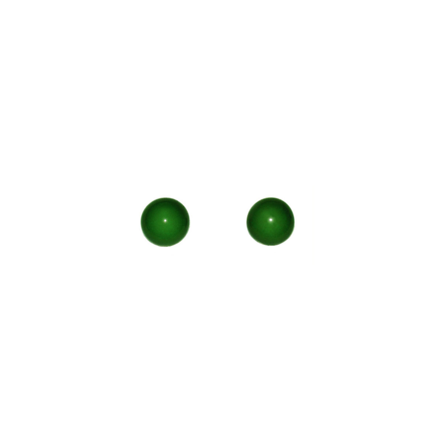 Greenstone Bead Studs 7mm