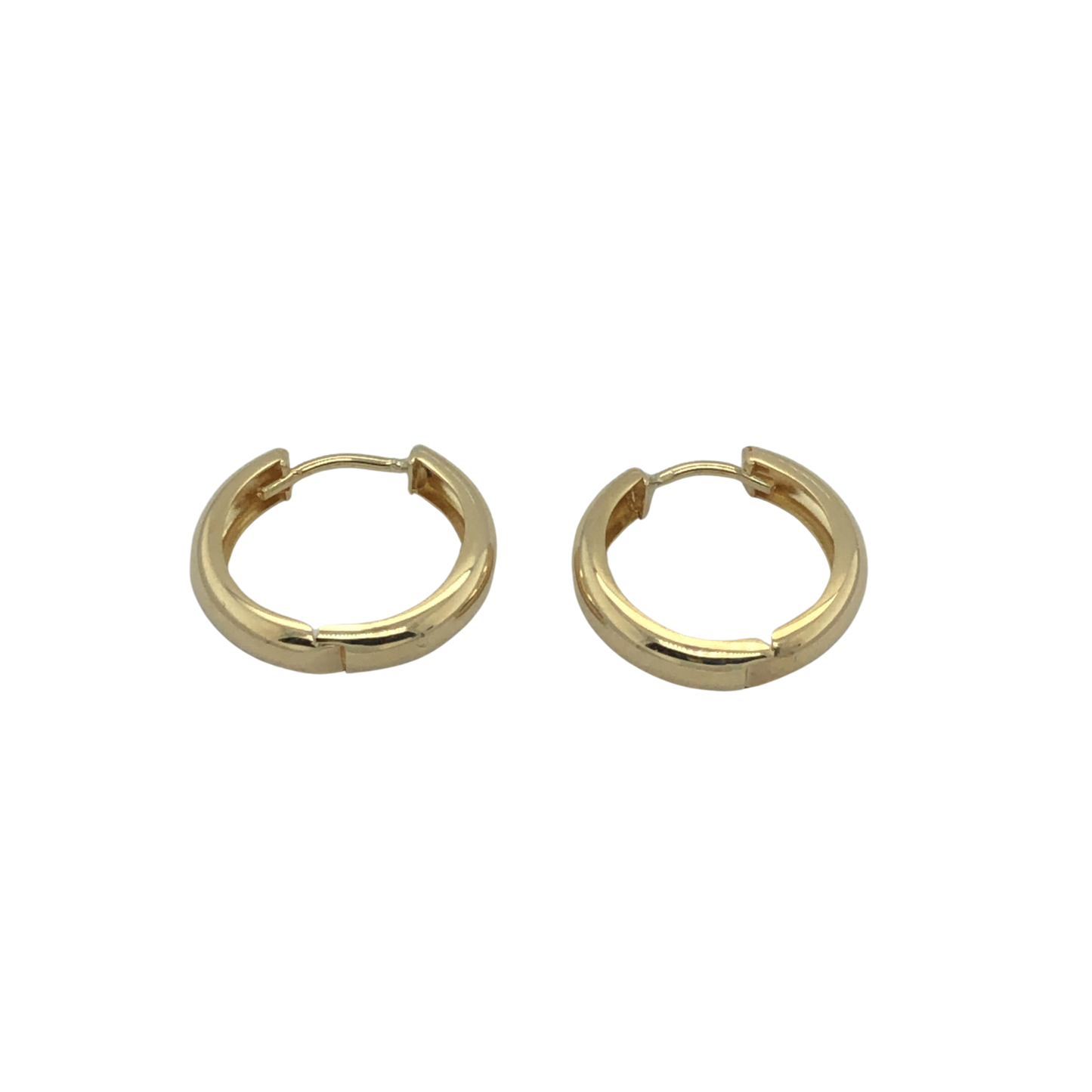 9ct Yellow Gold Tubular Huggies 10 x 3 mm