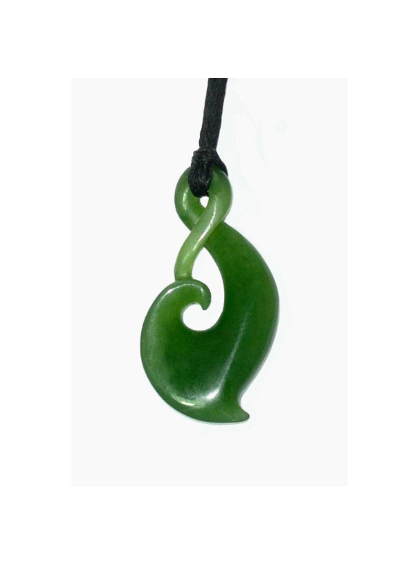 Greenstone Twist Pendant 47mm