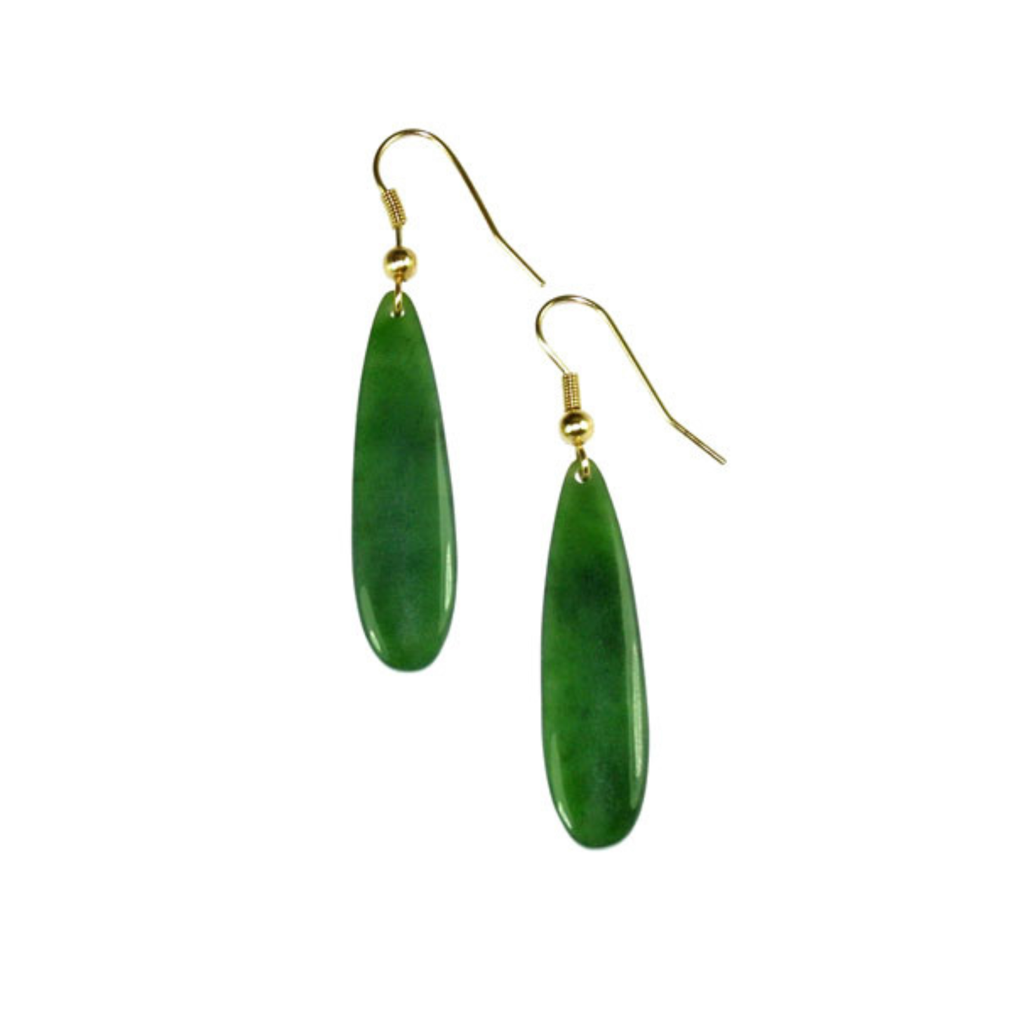 Greenstone Drop Earrings 35mm