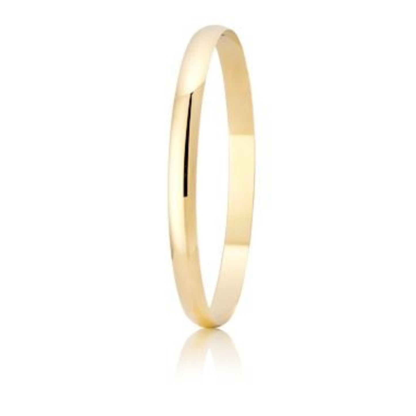 9ct Yellow Gold Round 5mm Bangle