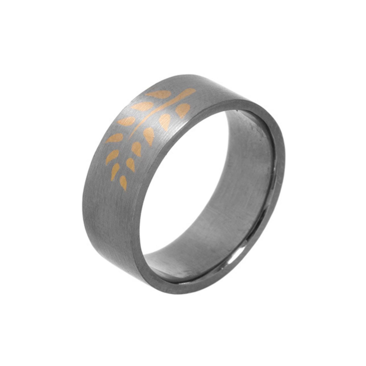18ct White and Yellow Gold Fern Ring