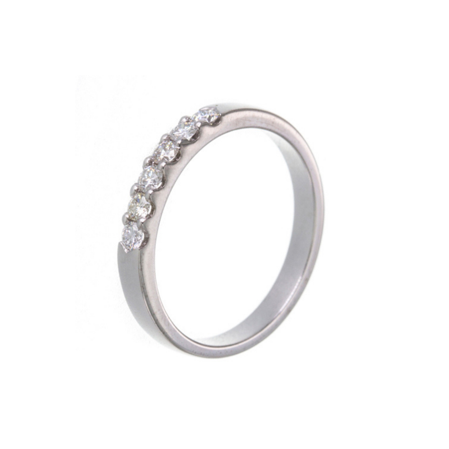 18ct White Gold 6 Diamond Eternity Ring