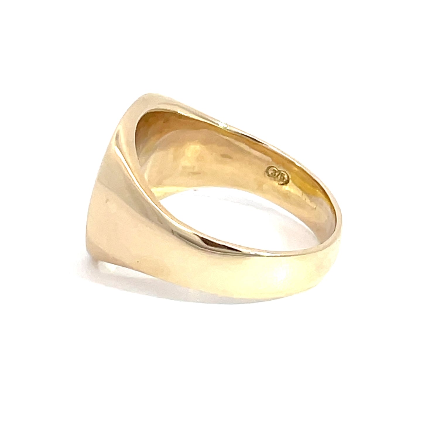 9ct Yellow Gold Gents Cushion Signet Ring