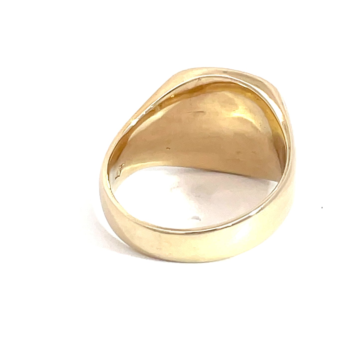 9ct Yellow Gold Gents Cushion Signet Ring