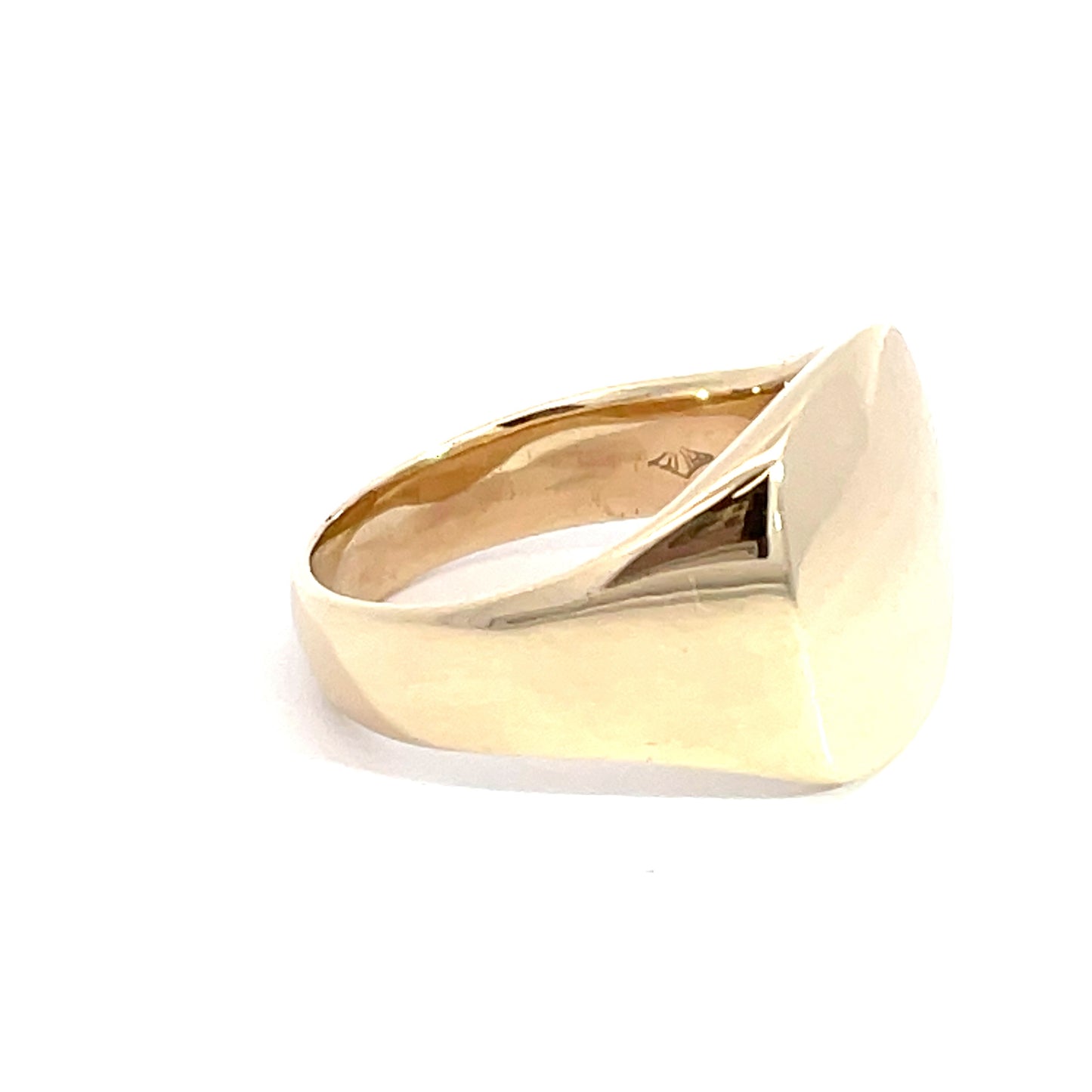 9ct Yellow Gold Gents Cushion Signet Ring