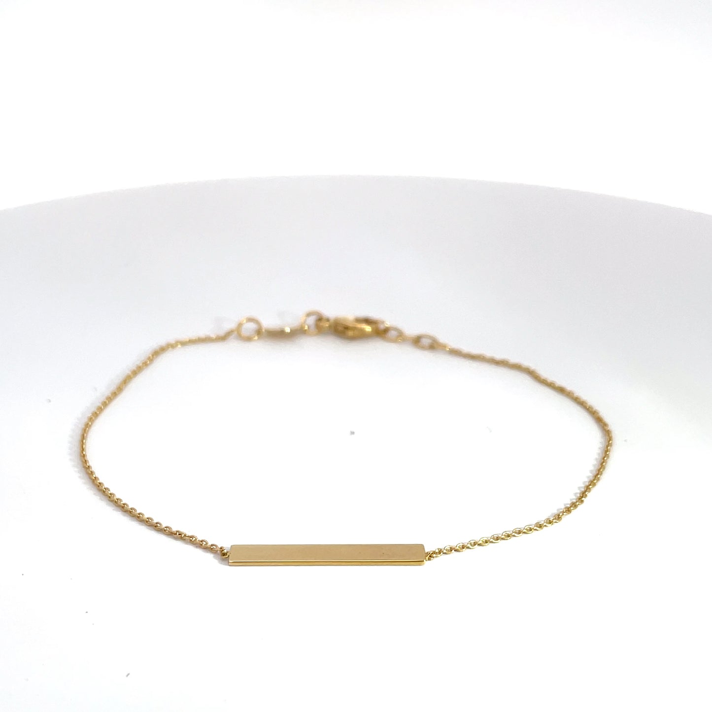 9ct Yellow Gold Bar Bracelet