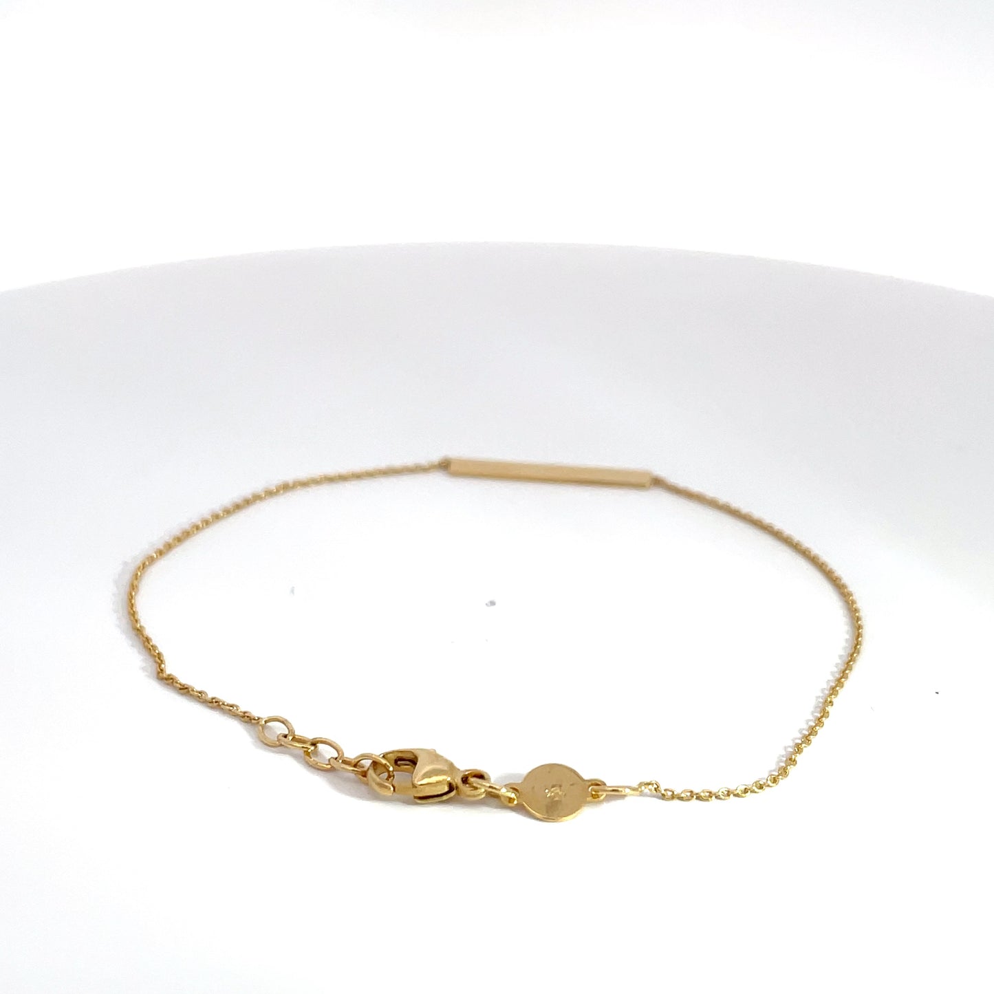 9ct Yellow Gold Bar Bracelet