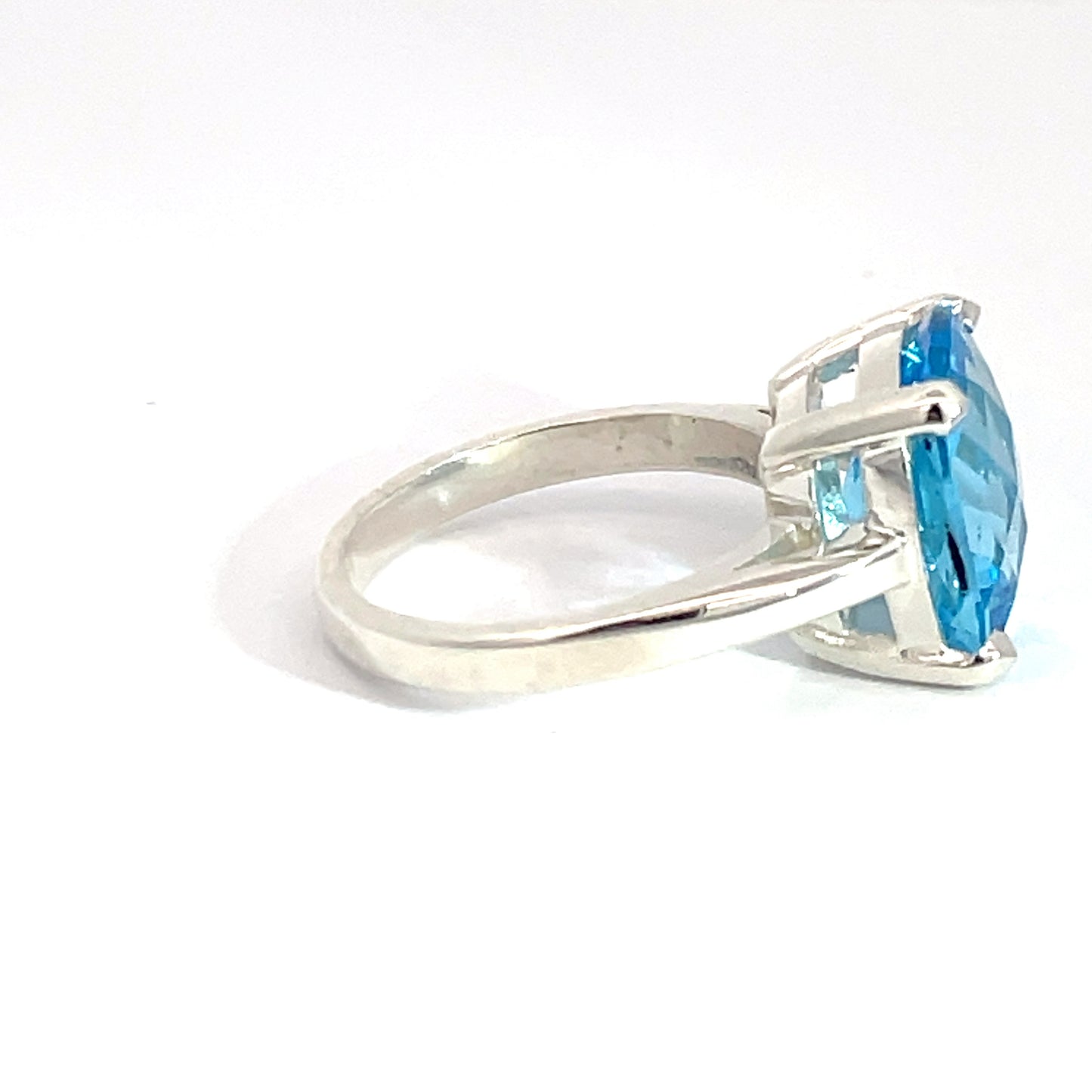Sterling Silver Swiss Blue Topaz Ring