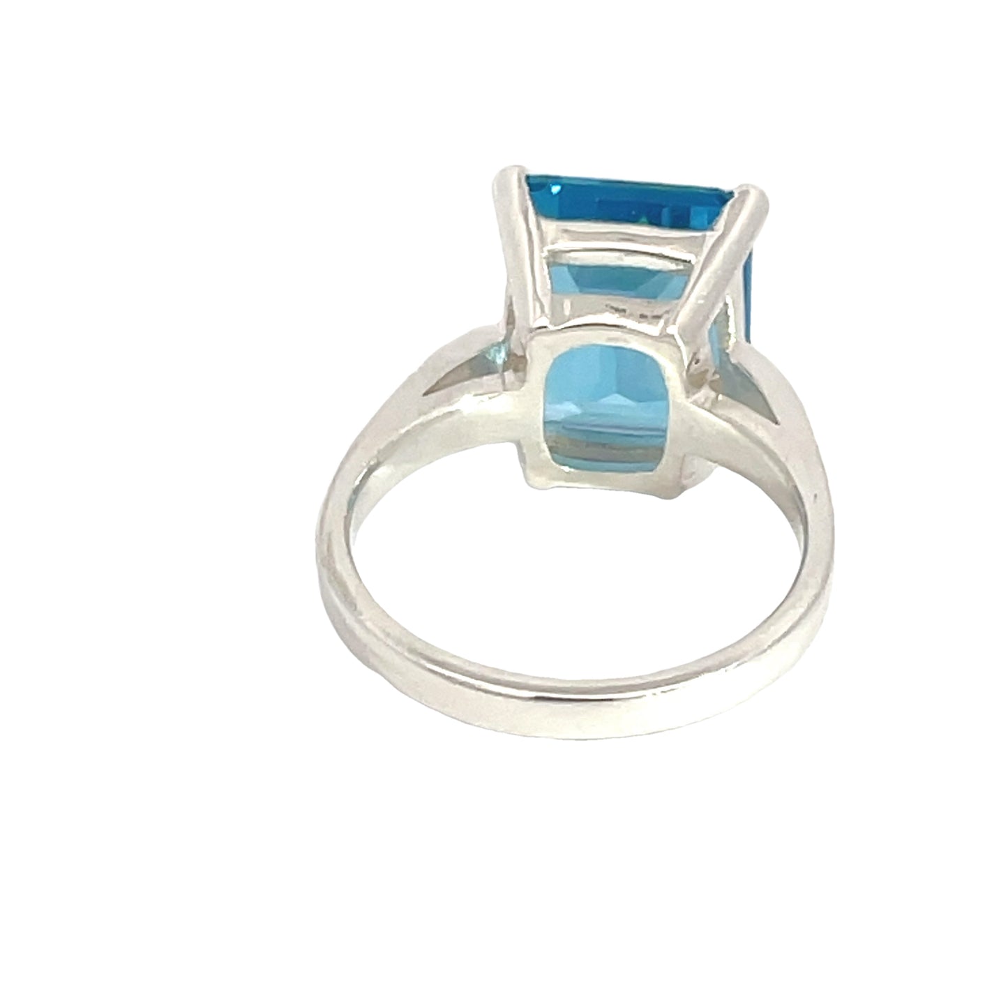 Sterling Silver Swiss Blue Topaz Ring