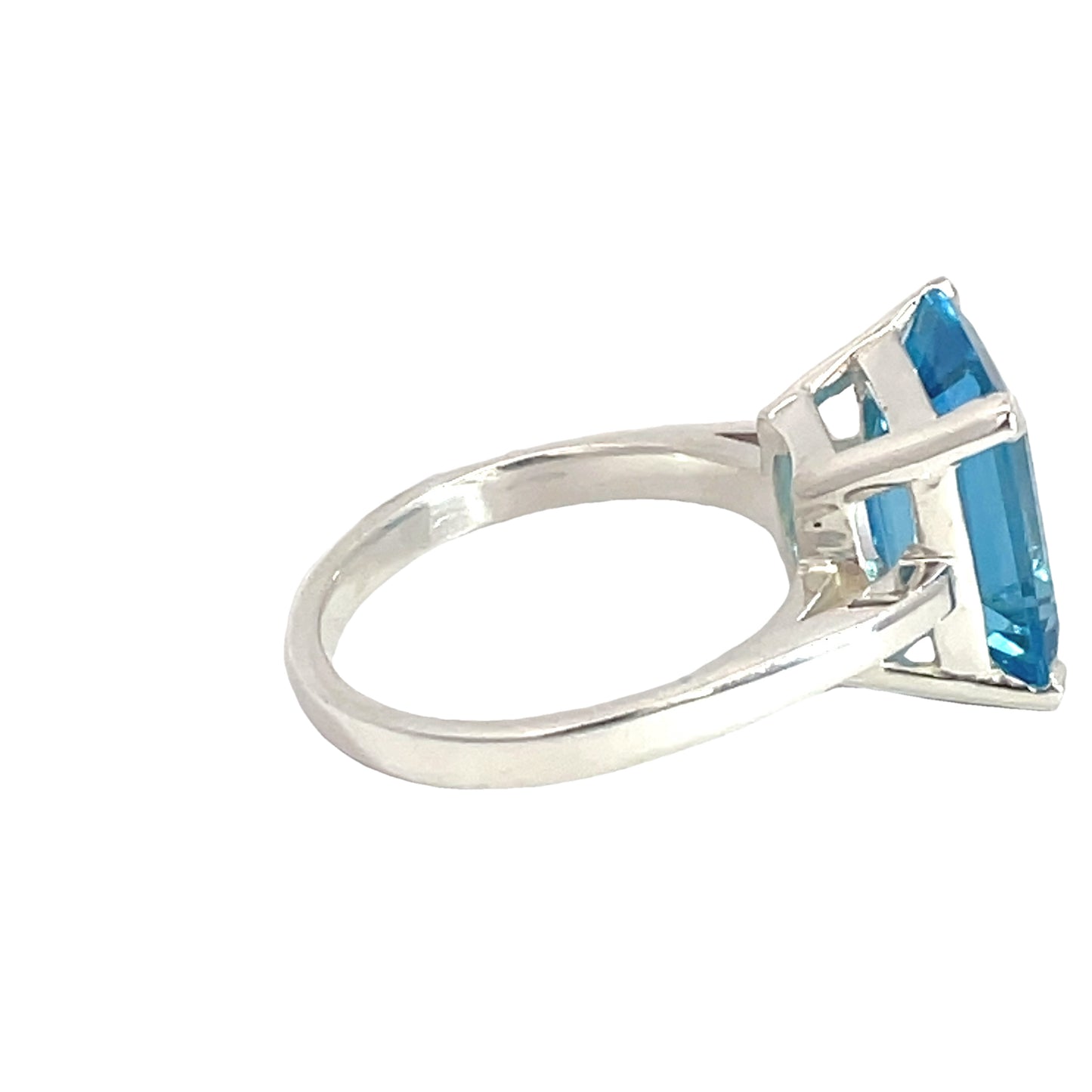 Sterling Silver Swiss Blue Topaz Ring