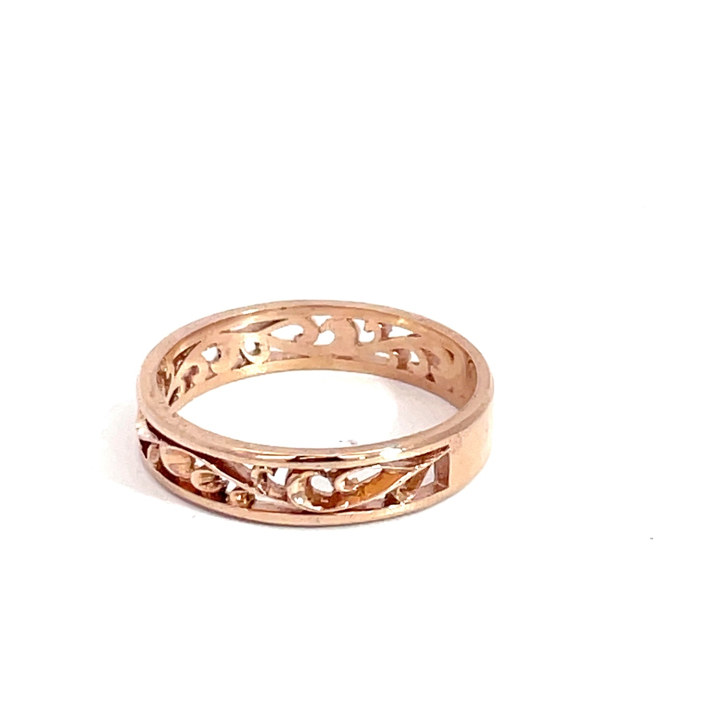 9ct Red Gold Small Vine Ring