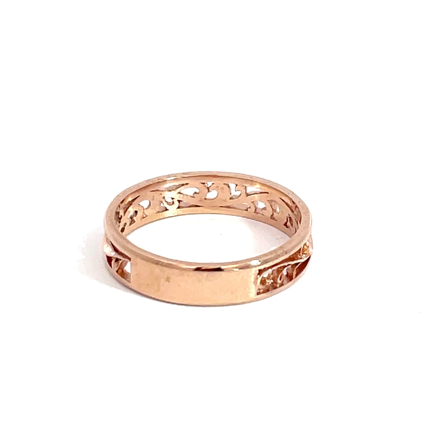 9ct Red Gold Small Vine Ring