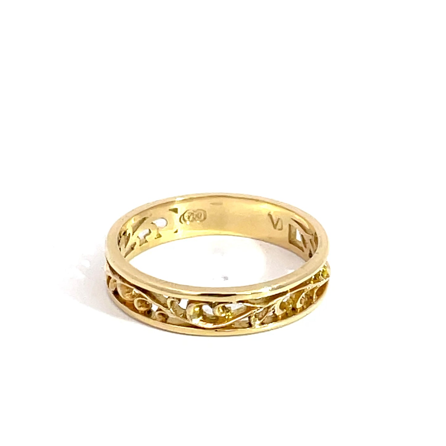 18ct Yellow Gold Small Vine Ring