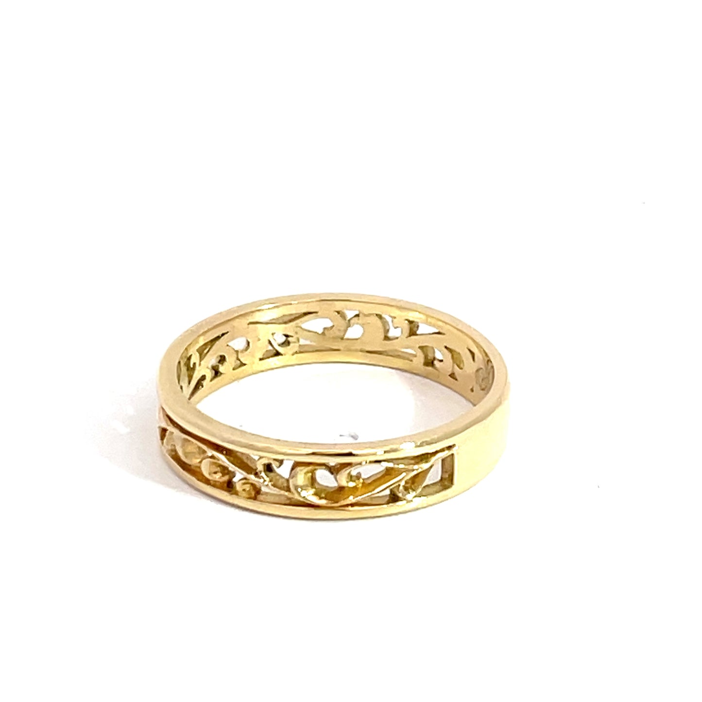 18ct Yellow Gold Small Vine Ring