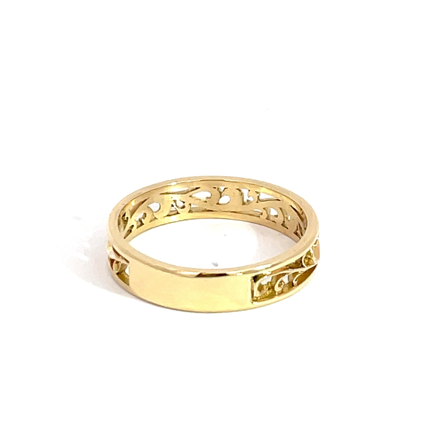 18ct Yellow Gold Small Vine Ring