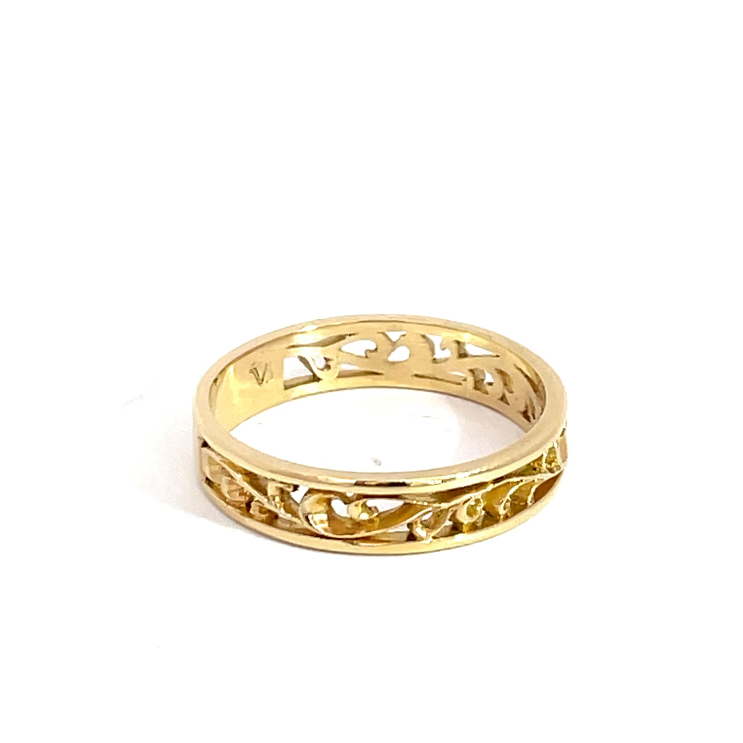 18ct Yellow Gold Small Vine Ring