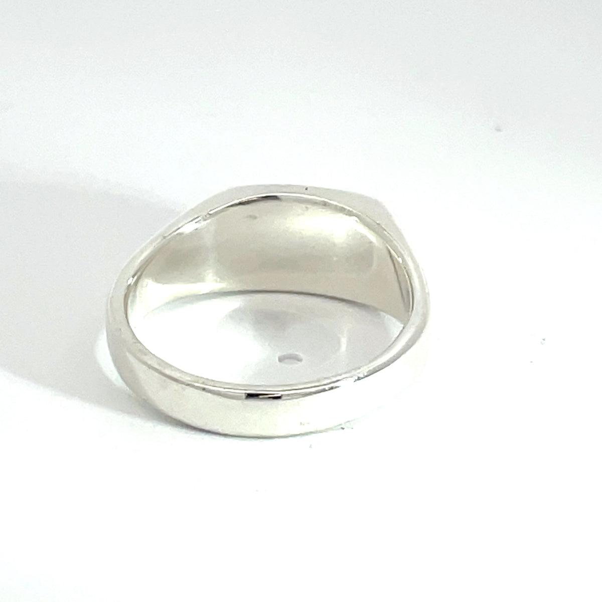 Small Rectangle Riding Ring Sterling Silver Rectangle Signet Ring small – Village Jeweller