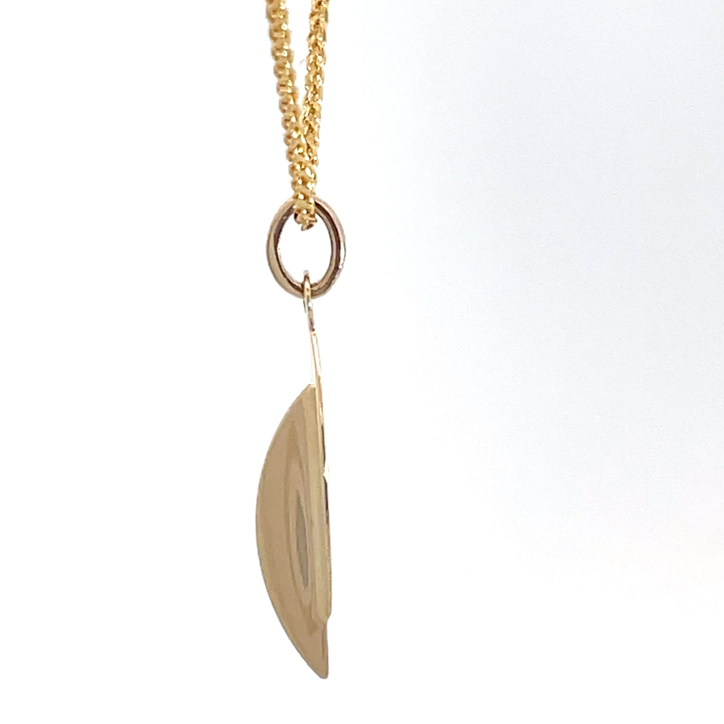 9ct Yellow Gold Drop Pendant and Chain