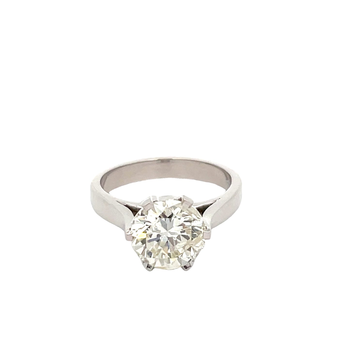 3.04ct Natural Diamond Solitaire Ring