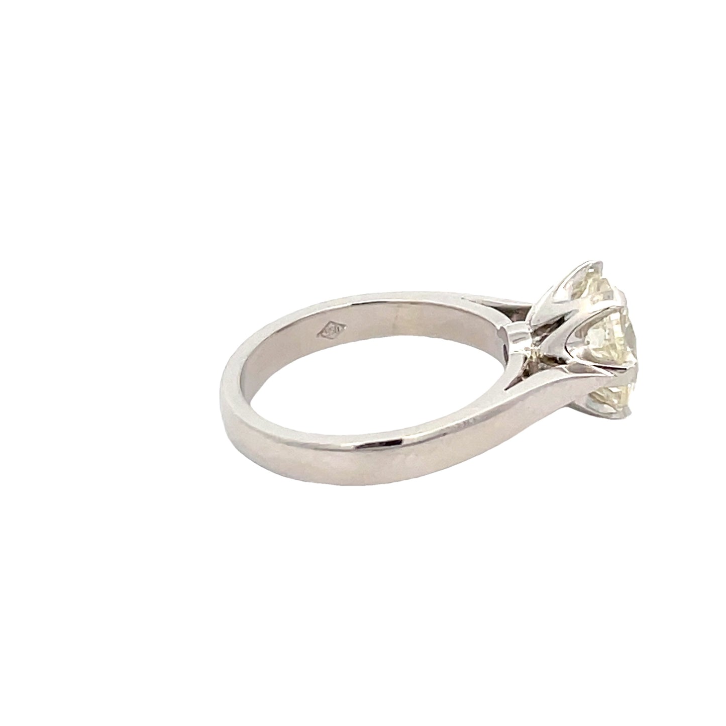 3.04ct Natural Diamond Solitaire Ring