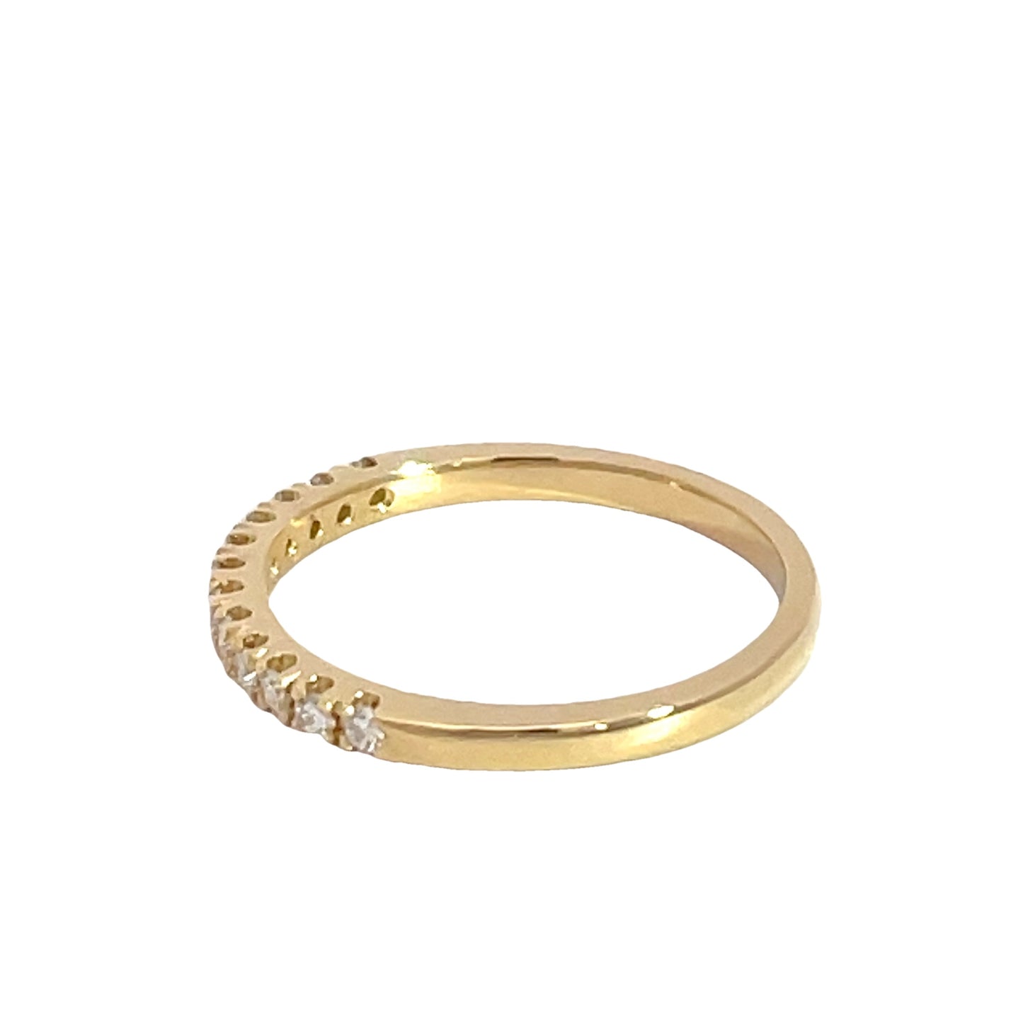 18ct Yellow Gold 12 Diamond Band