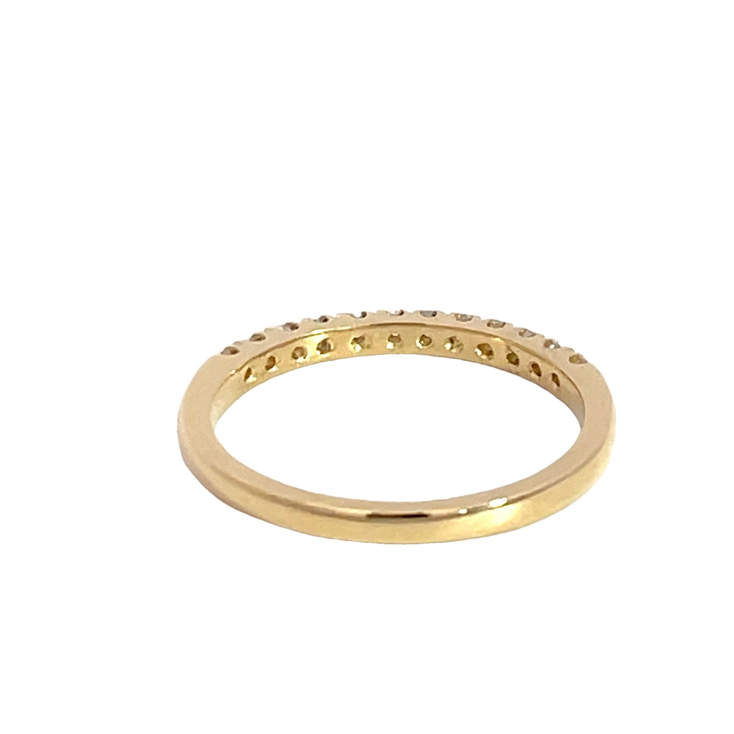 18ct Yellow Gold 12 Diamond Band