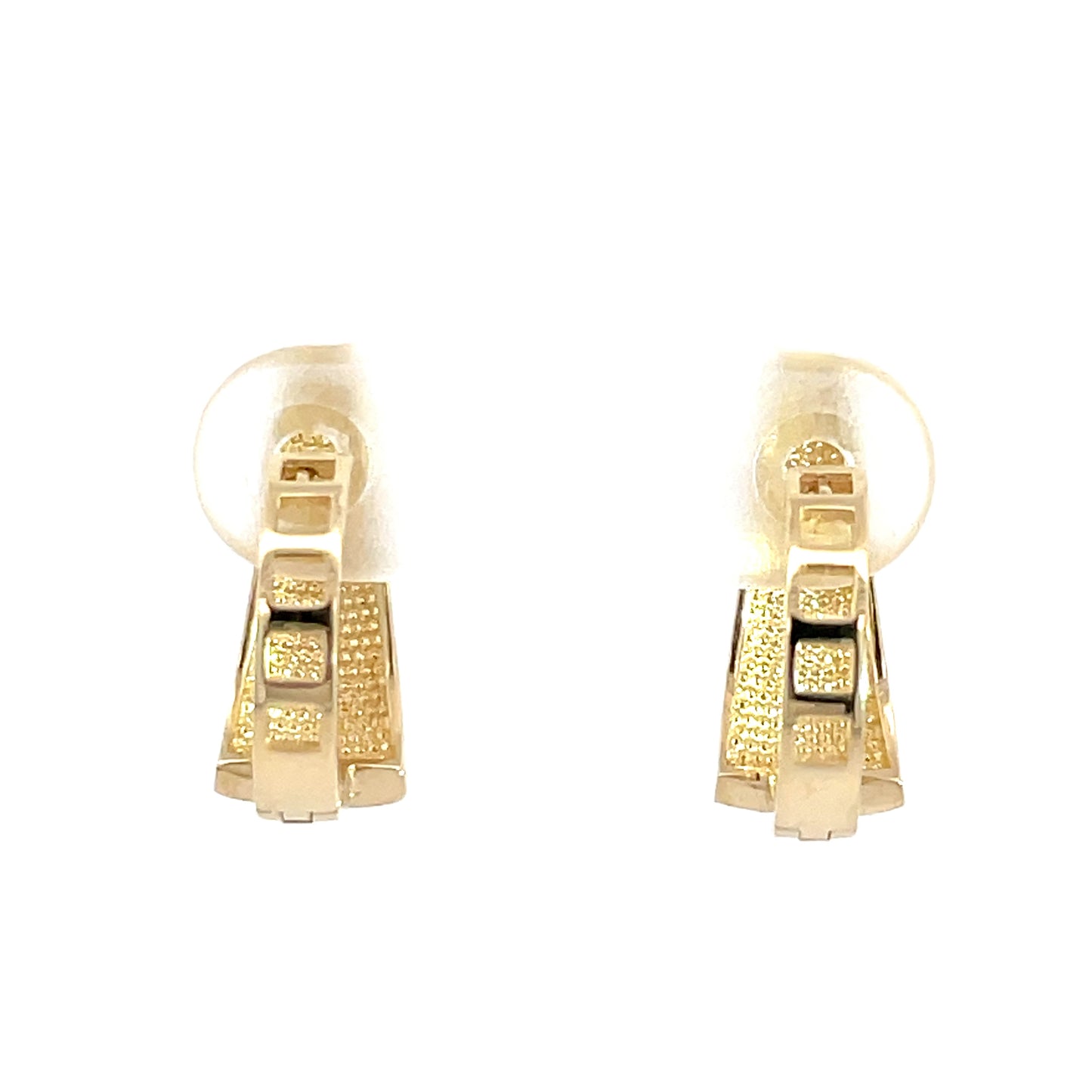 9ct Yellow Gold Whistle Earrings