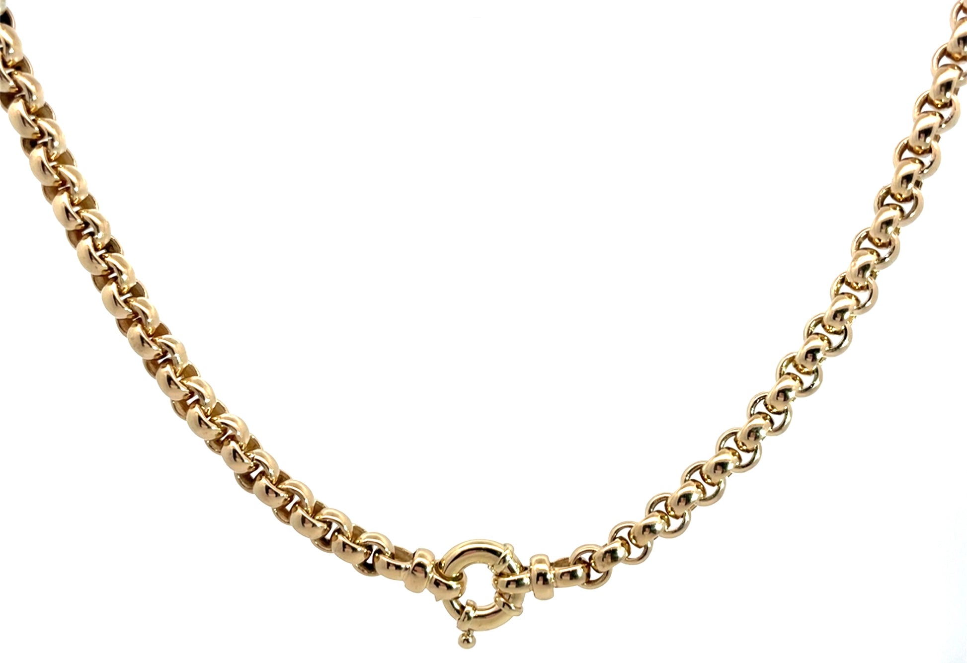 9ct Yellow Gold Solid Gold Belcher Chain – Village Jeweller
