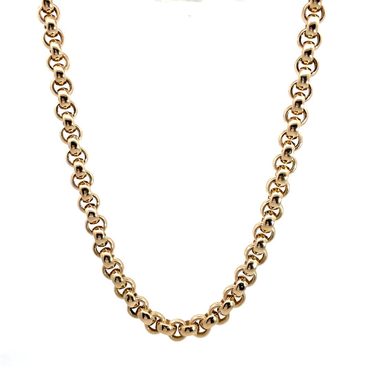 9ct Yellow Gold Solid Gold Belcher Chain