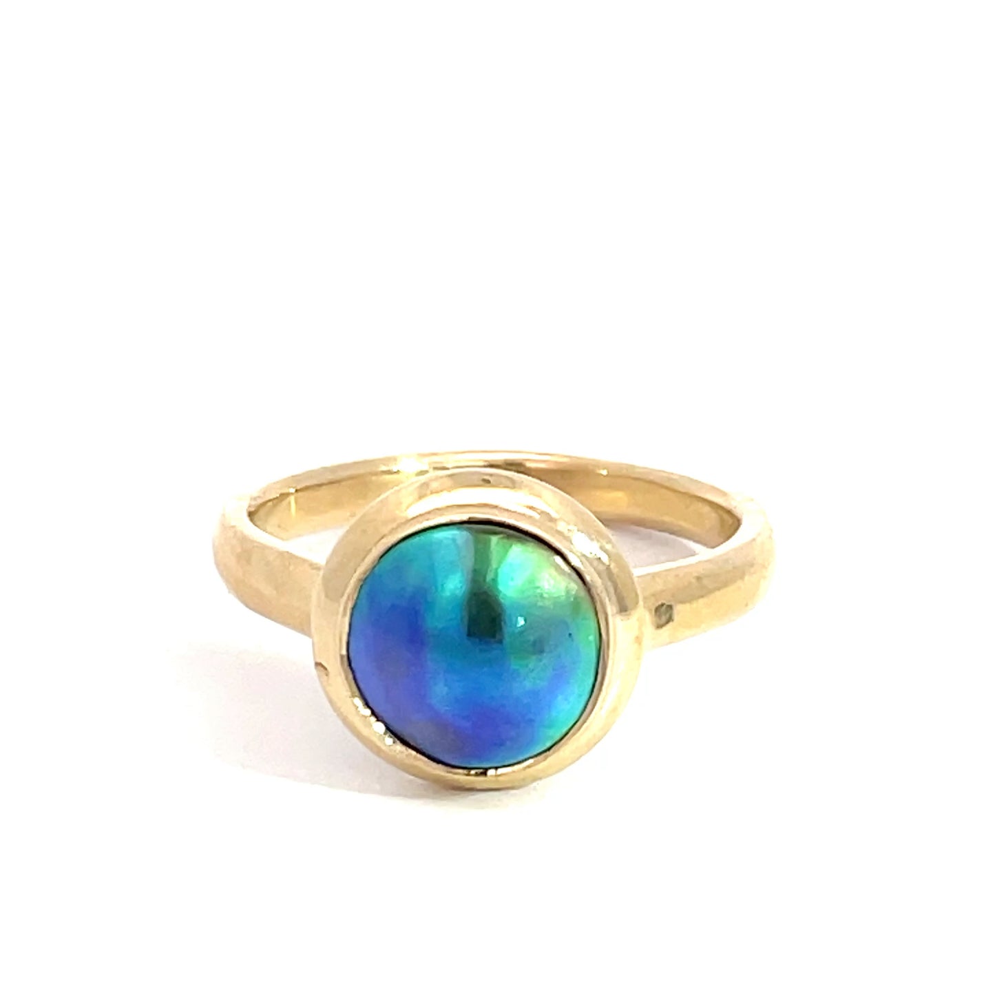 9ct Yellow Gold Paua Pearl Ring