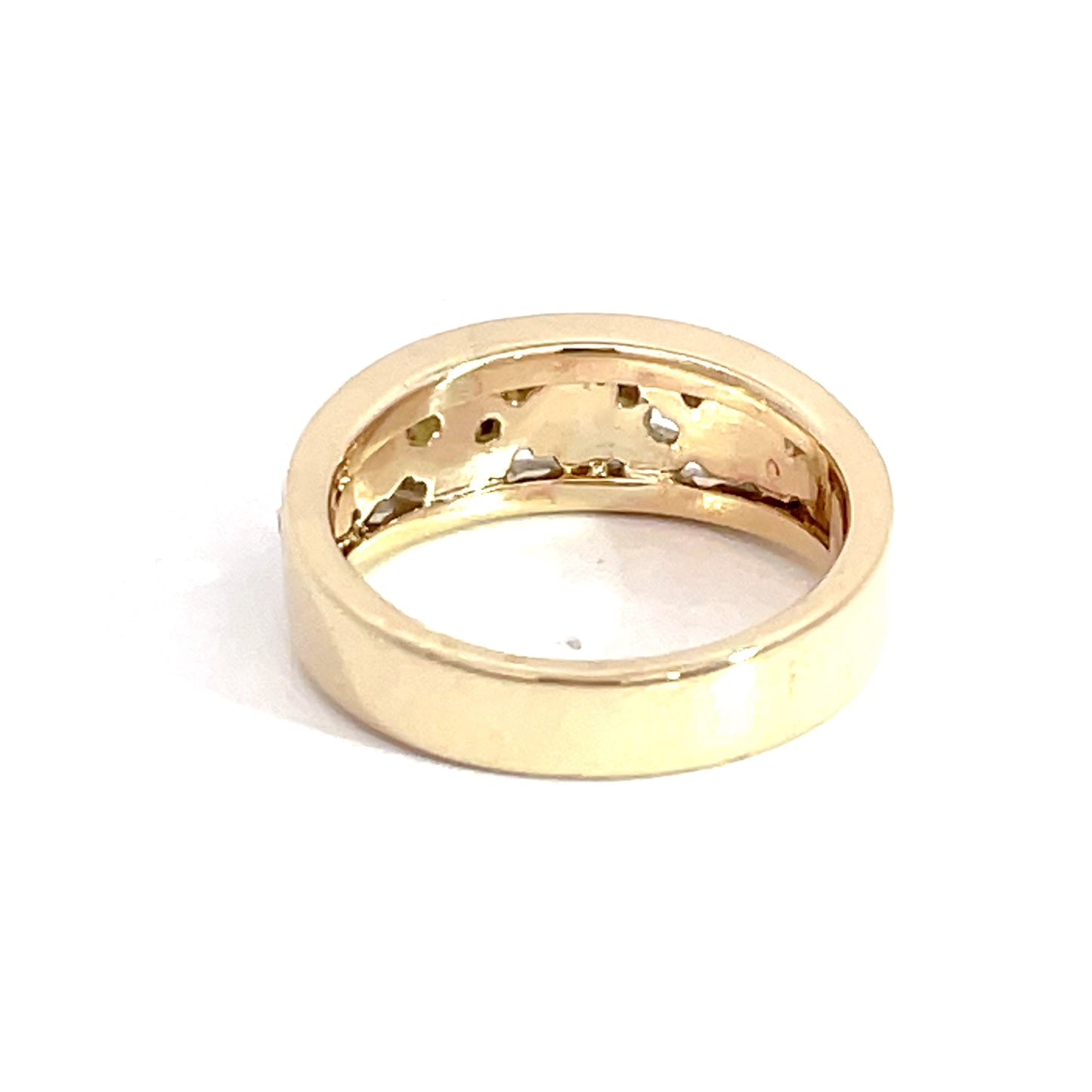 9ct Yellow Gold Flower Band