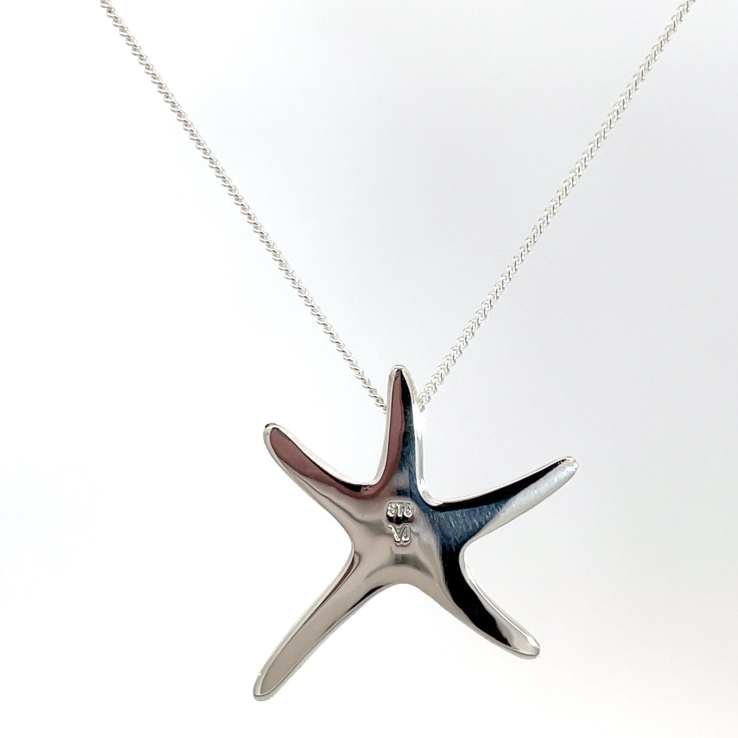 Sterling Silver Starfish Pendant and Chain