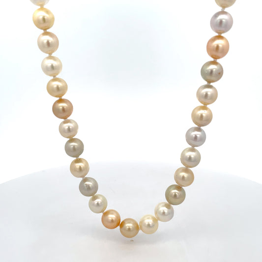 South Sea White and Golden Pearl Necklace