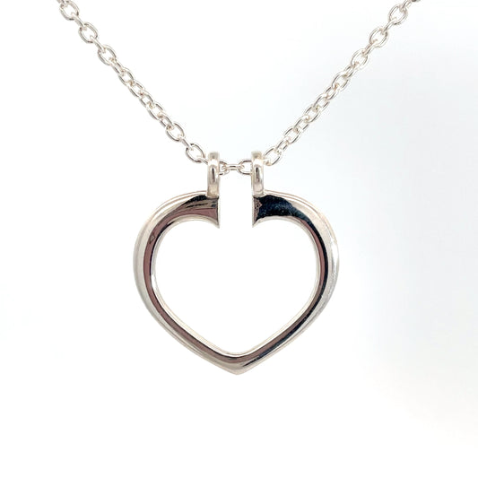 Sterling Silver Heart Shaped Ring Keeper