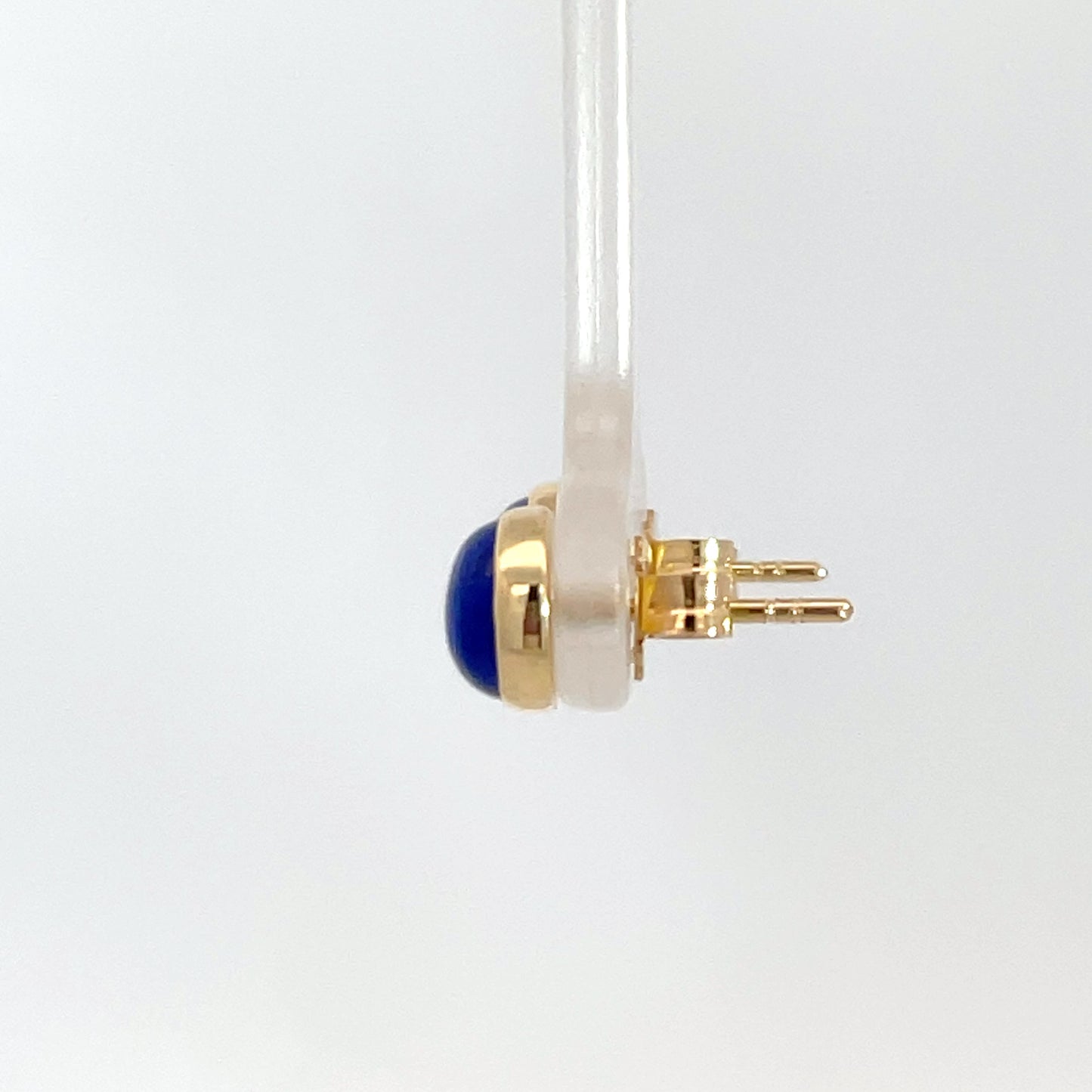 18ct Yellow Gold Lapis Stud Earrings