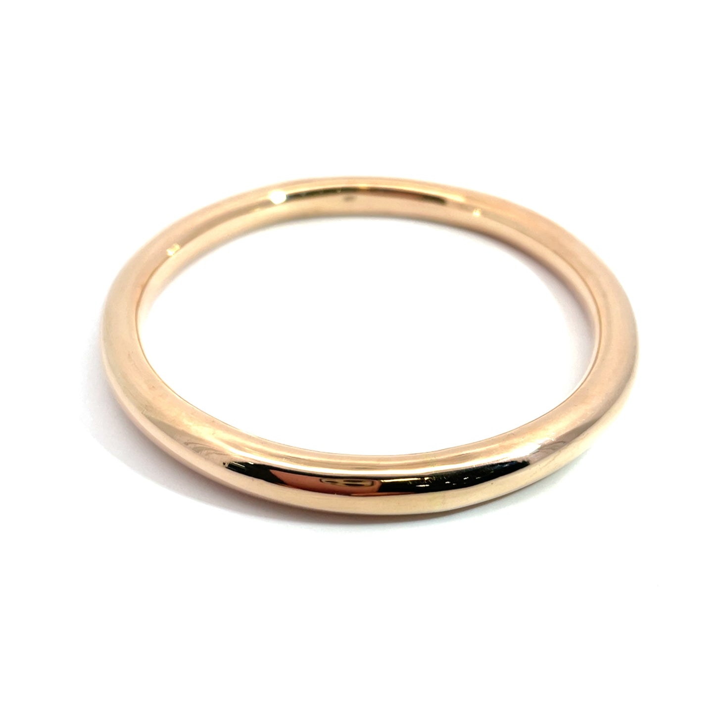 9ct Rose Gold Hollow Round Bangle Pre Loved