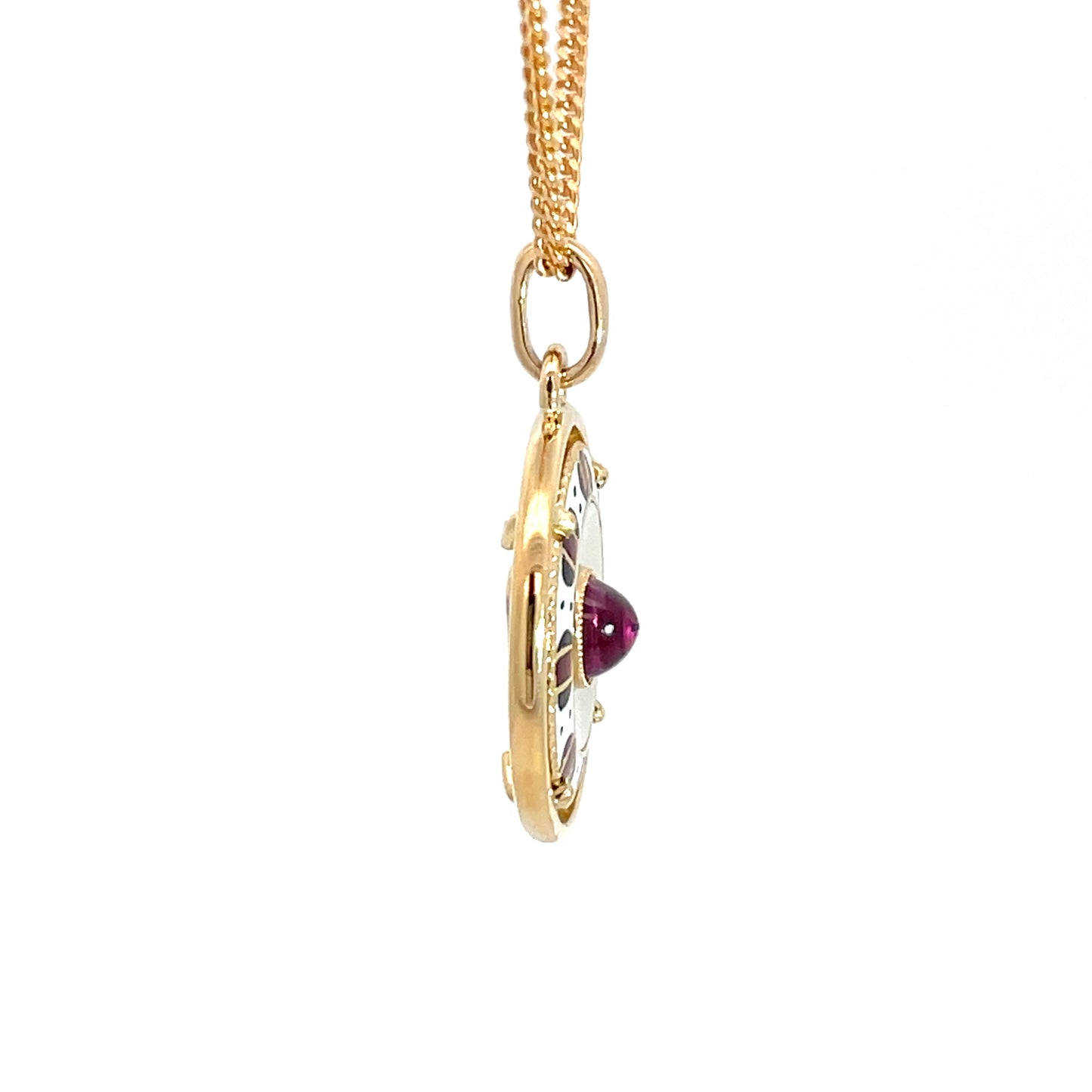18ct Yellow Gold Tourmaline Pendant Pre Loved