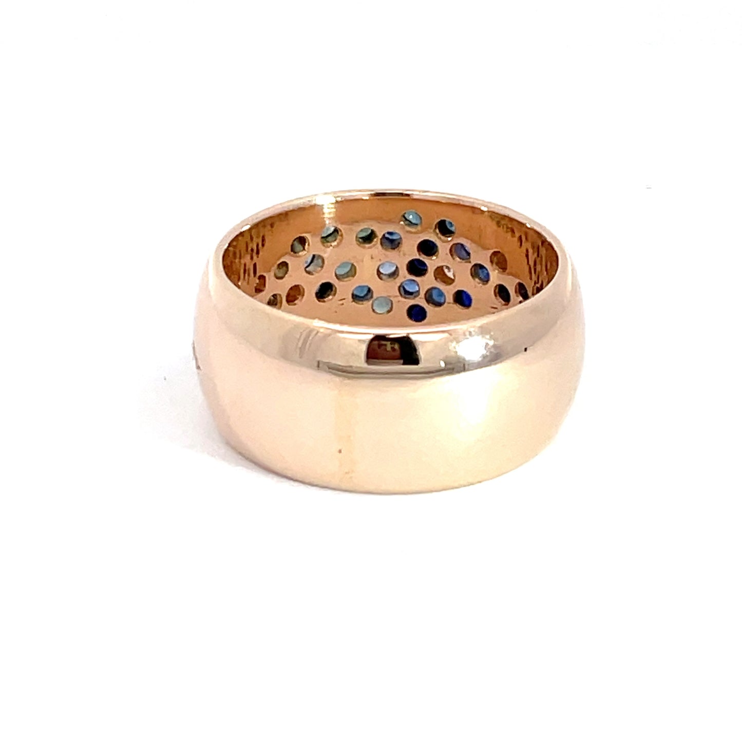 15ct Yellow Gold Sapphire and Diamond Ring Pre Loved