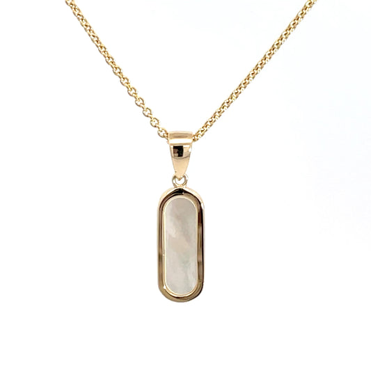 9ct Yellow Gold Mother of Pearl Pendant
