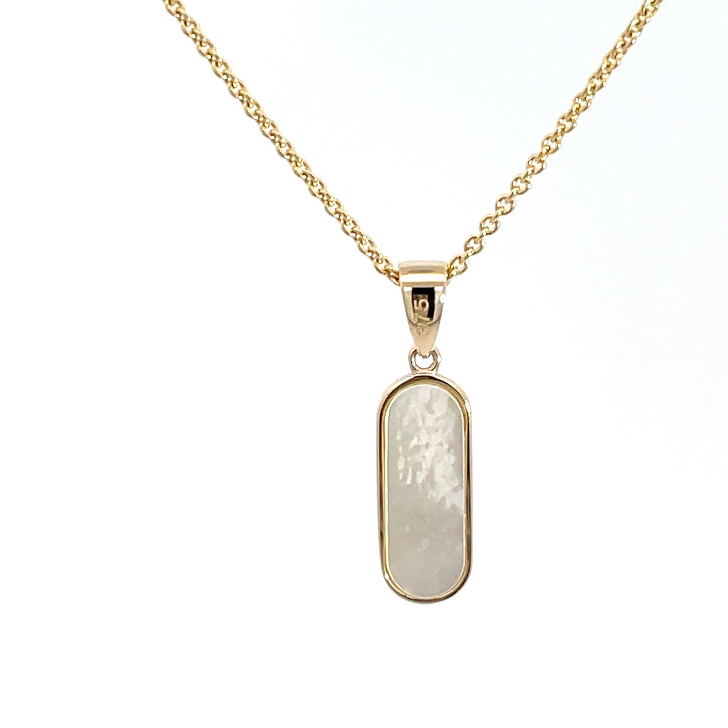 9ct Yellow Gold Mother of Pearl Pendant