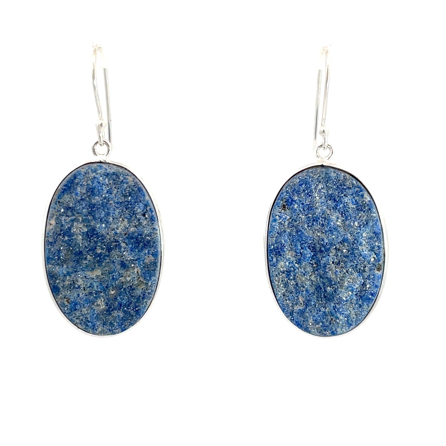 Sterling Silver Lapis Drop Earrings