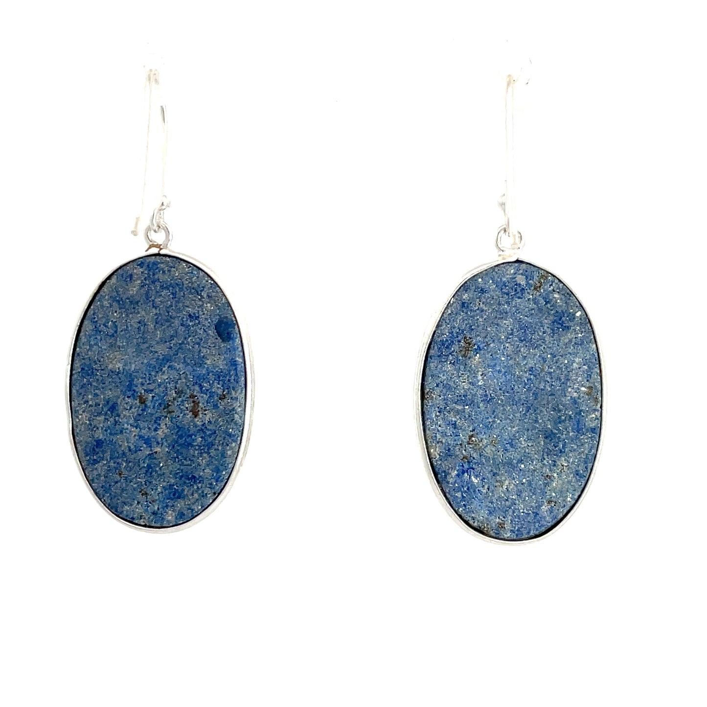 Sterling Silver Lapis Drop Earrings
